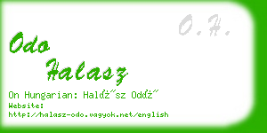 odo halasz business card